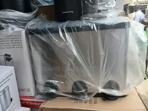 3 Compartment Pedal Stainless Trash Can With Lid (45 Litres)