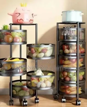 Kitchen Utensils 5 Roll Moveable Storage Rack