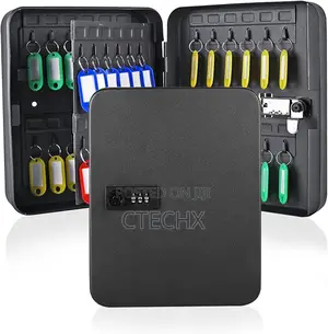 Qulable Combination Key Safe - 48-Keys Steel Key Storage Box
