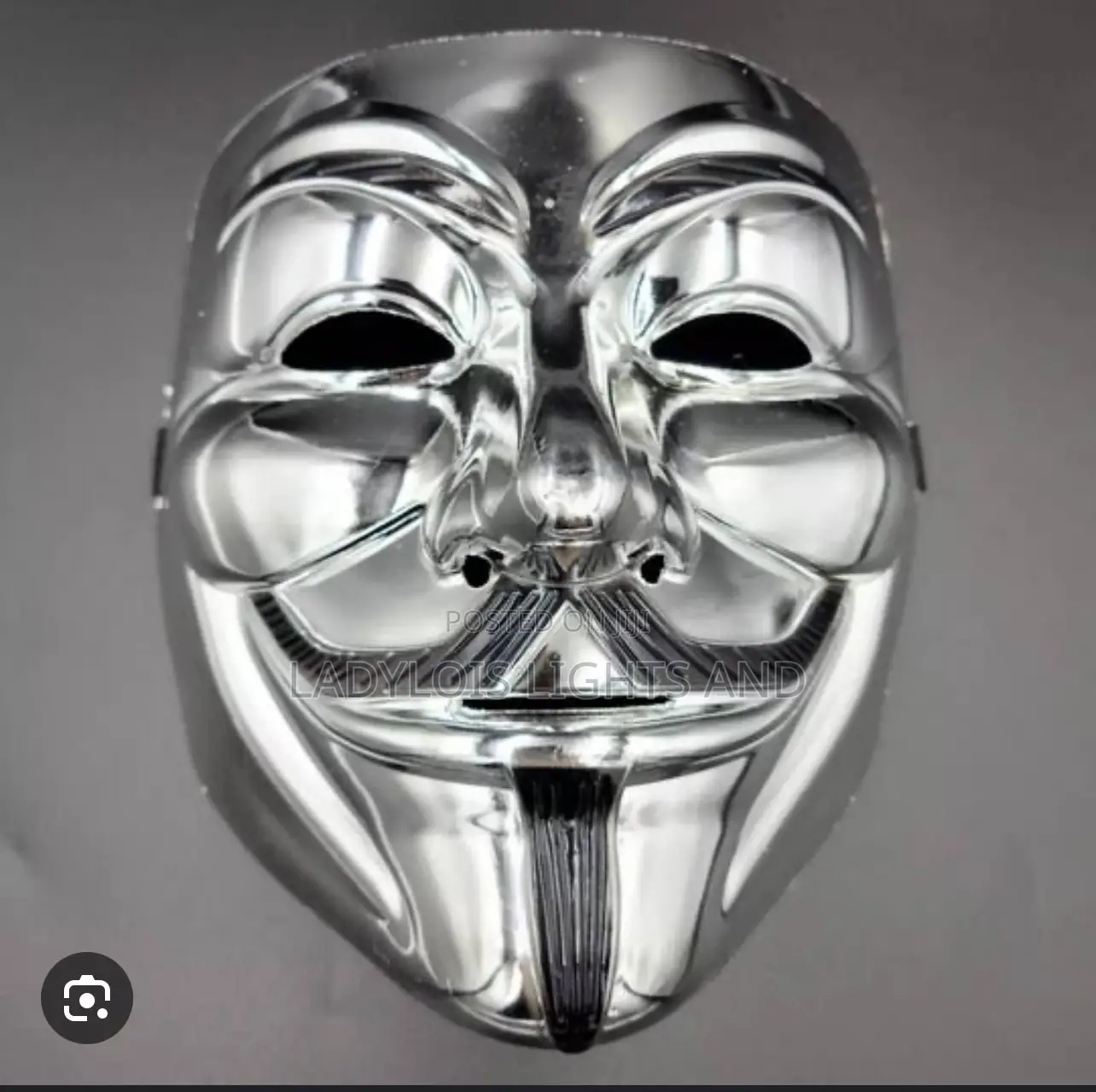 Silver Classic Face Mask