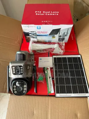 Dual Lens Solar-Powered Auto_tracking CCTV Camera 4g Sim