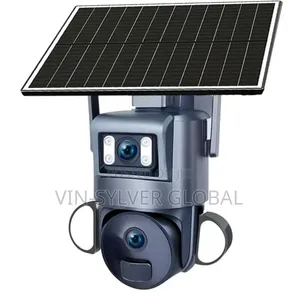 Solar Powered 4g Simcard Rotational CCTV Camera Dual Screen