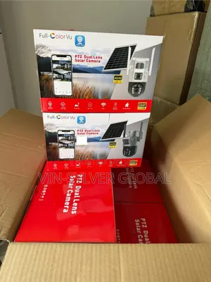 V380 Double Lens Solar-Powered 4g Simcard CCTV Camera