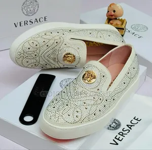 Versace Studded Loafers