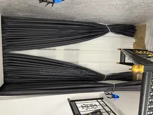 High Quality Gray 3pleeting Drapes
