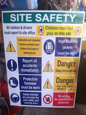 Construction Site Safety Signs Board