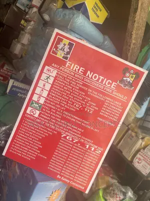 Lagos State Fire Notice Safety Sign