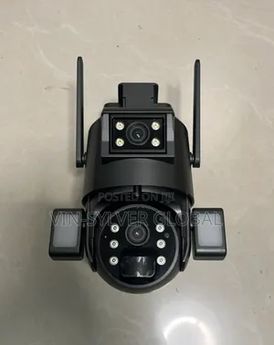 Solar 4g CCTV Camera Double Lens With Light