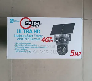 Mini Dual Lens Solar Powered Ubox 4g Camera