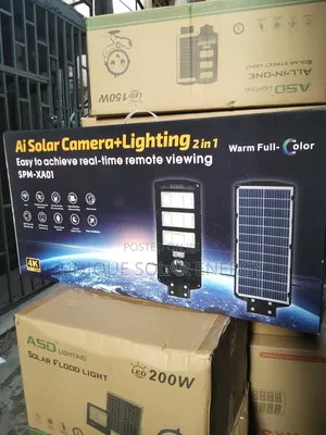 2in1 Solar Street Light With Camera