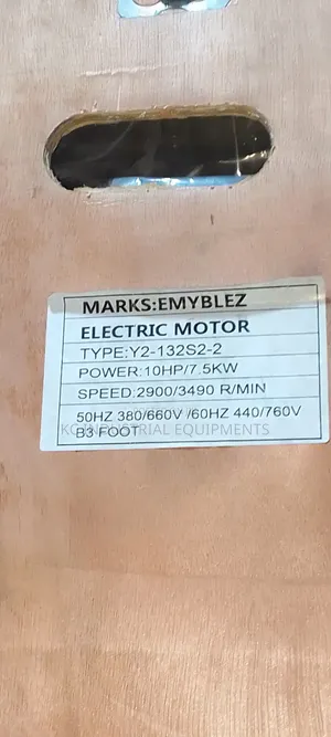 7.5kw Electric Motor 10hp 2900/3490rpm Percent Copper