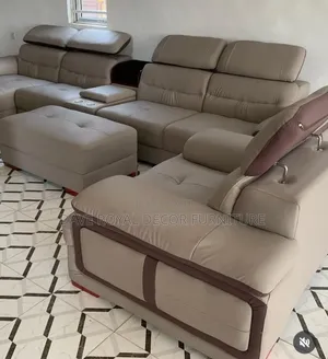 Quality Leather L Shape Sofa Chair