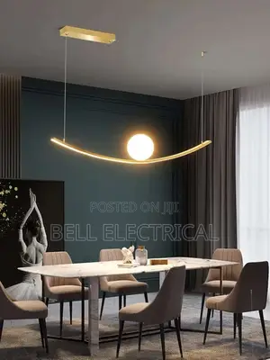 Led Chandelier Dining Room Island Gold