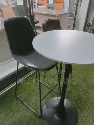 High Table With Bar Stools