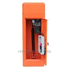 Orange Boom Barrier Car Parking Gate Access Control