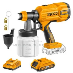 Cordless Paint Spray Gun With Battery and Charger - 20v