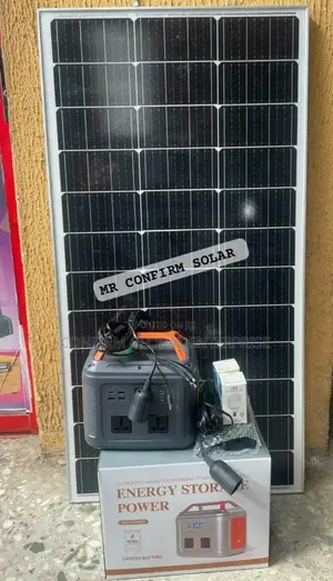 Solar Generator 500w With 100w Solar Panel and 4 Bulb