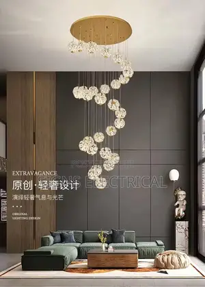 Crystal Chandelier Light Luxury Modern Living Room