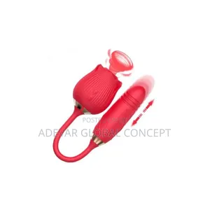 Promo 2 In1 Pulsating Rose Clitoris Sucking Sex Toy
