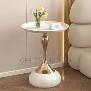 Luxury Side Coffee Table - White