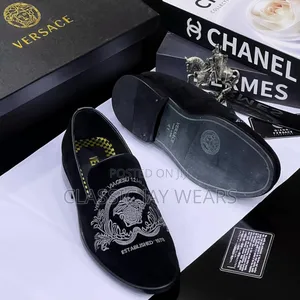 Quality Luxury Versace Suede Versace Shoe
