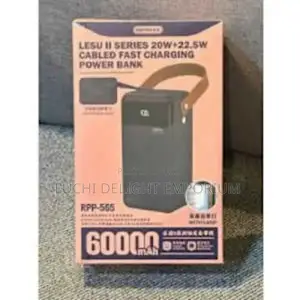 Remax Lesu Ll Series 20w+22.5w Cabled Power Bank - 60000mah