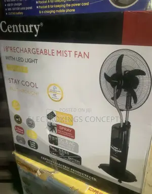Century 18 Inc Rechargeable Mist Fan