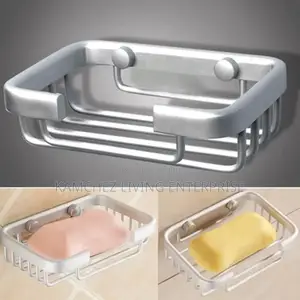 Stainless Steel Wall-Mounted Bar Soap Holder – Square Dish