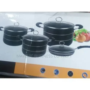Hoffner Nonstick Pots With 3 Big Pot and 1 Frying Pan