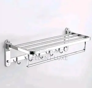 Multiple Towel Racks With Hooks