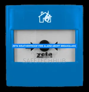 Zeta Conventional Weatherproof Fire Alarm Breakglass Blue
