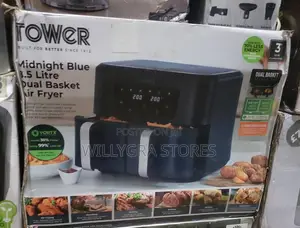 Tower Midnight Blue 8.5l Dual Basket Digital Air Fryer