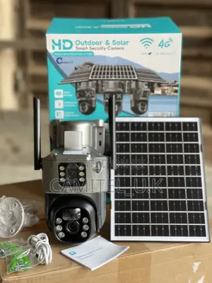 V380 Pro Wifi Dual Lens PTZ Solar Security Camera