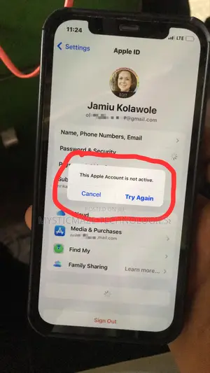 Apple Id Not Active