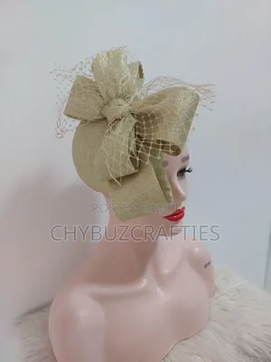 Gold Bow Facinator
