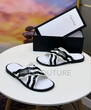 Original Gucci Leather Slippers Available in Store