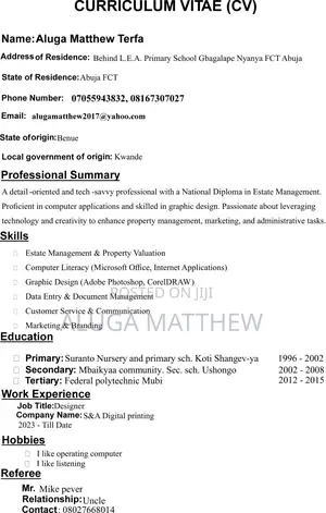 Customer Service CV