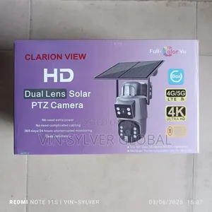 Solar Powered CCTV Camera Double Lens With Auto-Tracking