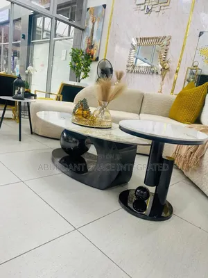 Marble Accents Table With Seating.