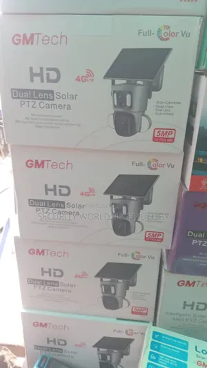 Dual Lens Solar PTZ Camera Free Register MTN Sim Card