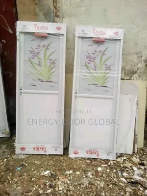 2.5ft/7ft Aluminium Half Glass Toilet Door