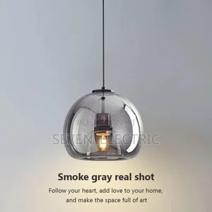 Smoky Dark Luxury Glass Pendant Light