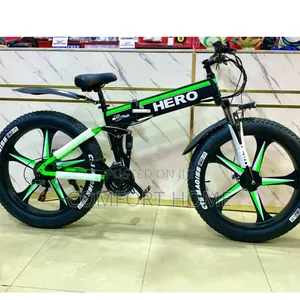 Hero Electric Foldable Alloy Wheel Fat Tyres Bicycle