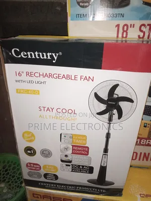Century Rechargeable Fan 16"