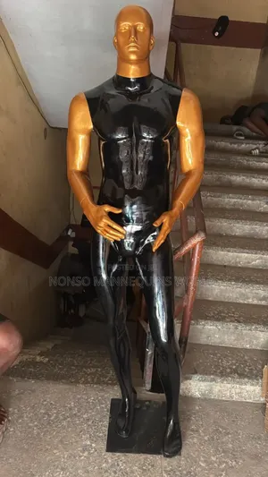 Made In Nigeria Male Black And Gold Fibre Mannequin