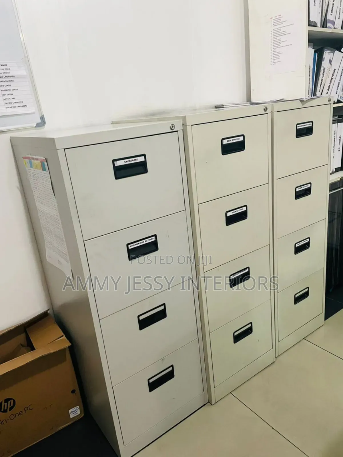 Standard Four Drawer Cabinets