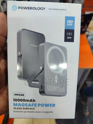 Powerology Pp036 10,000mah Magsafe Power Bank Glass Surface