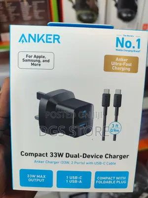 Anker Charger 33w 2 Port With Usb C Cable