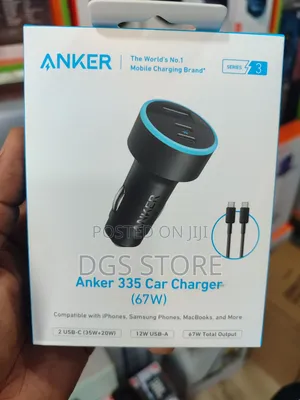Anker 335 Car Charger 67w With Usb C Cable