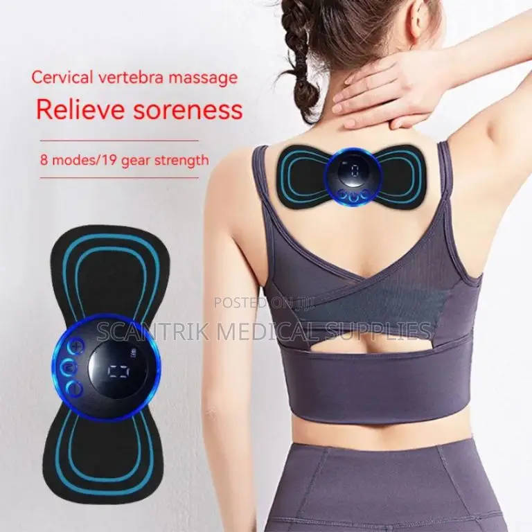 Vibration Ems Mini Pad Neck Massager Butterfly
